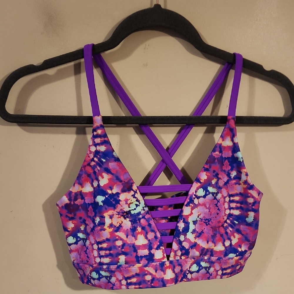 Colorful Tie-Dye Strappy Bralette